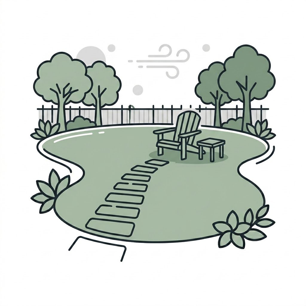 Illustrated icon of private swimming pool - Urban Dhani Resort